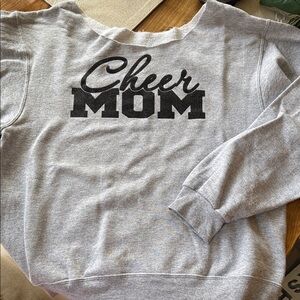 Gray Cheer Mom Sweatshirt